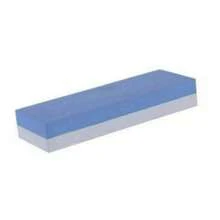 Double Sided Whetstone Knife Sharpener Water Wet Stone 1000/6000 Sharpening Tool Grit, Non-Slip Bamboo Base & Angle Guide, Manual Operation For Home Kitchen Use, Knife Sharpening Tool - Blue and White - View 6