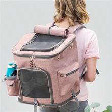 Extra Large L Size Cat Carrier Backpack, High Capacity Foldable Pet Backpack For 2 Cats - Multicolor - View 9