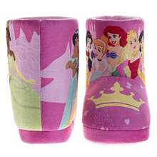 Disney Princess Belle, , Jasmine And  Girls' Booties Warm, Fluffy, And Fun House Slippers (Toddler / Little Kid) - 粉色 - 查看 4