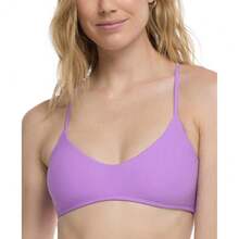Body Glove Women's Smoothies Alani Solid Strappy Back Halter Bikini Top Swimsuit{Inchsize_nameinch:InchX-Smallinch,Inchcolor_nameinch:InchAkebiinch} - 木通 - 查看 2