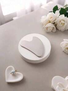 1pc Stainless Steel Heart-Shaped Gua Tool For Facial Massage, Portable Muscle Relaxation Massage Board,Stainless Steel Gua Facial Tools - Face Massage Tools - Smooth Sturdy Metal Guasha Tool For Face Body Reduce Puffiness - Massage Scraper Heart Shape Item(Silver) Stainless Steel Gua Facial Tools Guasha For Face Metal Gua Tighten Skin Massage Guasha Beauty Tool For Body Eyes Neck Massager,Beauty,Skin Care Products,Spa,Self Care,Skin Care Tools,Face Care,Esthetician Supplies,Massage,Face Massage Tool,Face Roller - 彩色 - 查看 5