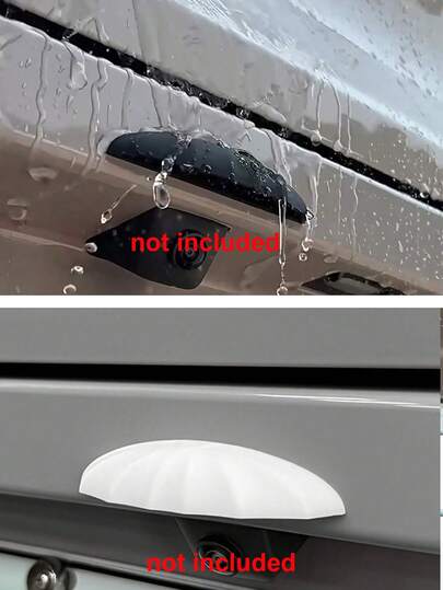 Protetor de Lente Universal Impermeável em Silicone para Câmera de Ré (1 unidade), Fácil de Instalar, Compatível com a Maioria dos Veículos, SUVs e Caminhonetes - Capa de Chuva Resistente para Câmera