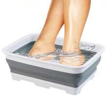 Foot Soak TubGenérico Pool Foot Bath Feet Wash Basin Large Soaking Tub Features Non Slip Base and Spacious Design 14.57x10.63x4.67 Inches for Beach SPA Camping Travel Backyard Patio Yard UseFoot Soak Tub - Blanco - Ver 1