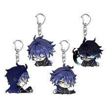 4pcs Popular RPG Game Theme Keychains, Cute 2D Acrylic Character Keyrings, Creative Backpack Pendant Gifts Set Bag Charms Car Teacher Friend Sister Gift Ideas - Multicolor - View 6