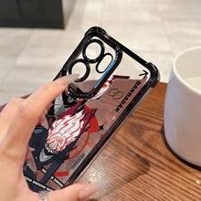 Funda de teléfono creativa y popular de anime DAN DA DAN para OPPO para Realme 15 14 13 12 11 Pro Plus C75 C55 C53 C35 C33 4G 5G, marco electrochapado, cubierta trasera transparente anti-caída, moda de alta gama, funda de teléfono de moda, diseño de anime, borde electrochapado, entusiastas de la moda, usuarios de Oppo - Mezcla de colores - Ver 6