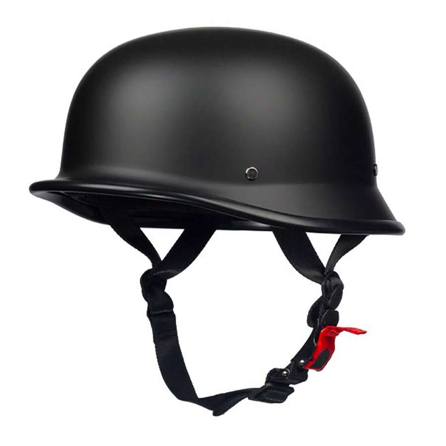 Crown Racing Mũ bảo hiểm xe máy cổ điển mùa hè bằng sợi carbon nửa đầu theo tiêu chuẩn DOT