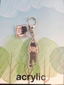 Llavero acrílico de Kaiju No. 8, figura de monstruo de dibujos animados linda, llavero con broche en forma de D para mochila, accesorio de anime coleccionable y divertido, regalo perfecto para fans