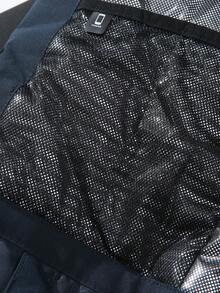 2件套男友风男士运动户外套装，专业运动休闲滑雪服上衣和裤子 HX398-1 冬季滑雪服 - 藏蓝色 - 查看 12
