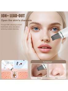 Skin Scrubber Facial Scrubber Blackhead Remover Cleaner Skin Spatula Skin Scraper Battery Capacity 650mAh