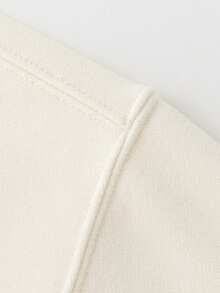 mini bala Young Boy Artist Collab Loose Fit Long Sleeve Sweatshirt 2025 Fall - Milky White - View 10