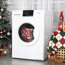 Weihnachtsdekoteppich, Runder Flächenteppich Rutschfester Weihnachtsteppich für den Innenbereich Rot Moderner Schneemann Teppich - Rot und Grün - Übersicht 10