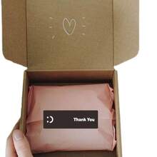 120张极简主义感谢贴纸，可用于礼品包装封口、婚礼、信封和邀请函。 - 彩色 - 查看 5