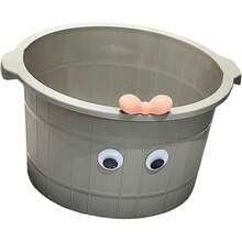 Foot Soak TubZialofi Lavabo de masaje para pies resistente práctico y portátil 8 66 pulgadas de alto para remojar pies uñas de los pies y tobillos GrisFoot Soak Tub - GRIS - Ver 1