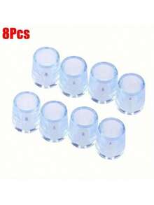 4/8/12/16pcs Silicone Chair Leg Covers - Non-Slip Round Furniture Feet Pads - (Silicone Material With Elasticity) Polished Metal Finish Compatible - Floor Protectors, No Power Required - Multicolor - View 10