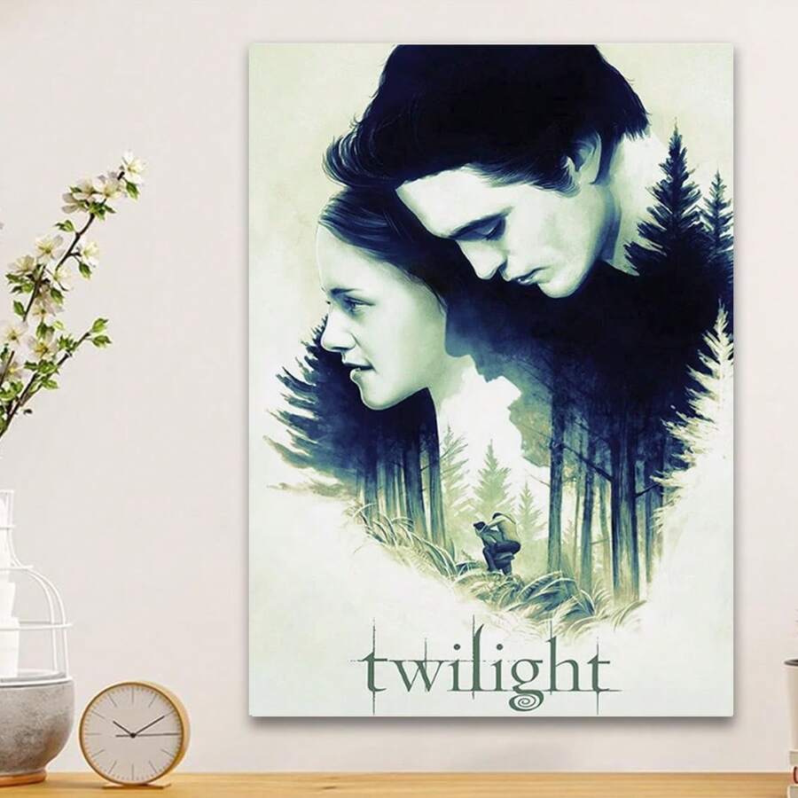 Framed Twilight V2 Movie Poster | Official Art Print. Idea Gift For New Year, Thanksgiving Day, Christmas, For Room Decor, Kitchen Decor, Living Room Painting, Halloween Decor, Bathroom Decor, Home Decor, Wall Decor, Bedroom Decor. - Random Print(隨機印花) - 查看 1