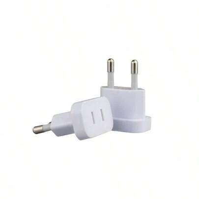 Bộ 2 cái phích cắm chuyển đổi từ phích cắm Mỹ sang châu Âu, bộ chuyển đổi ổ cắm từ Mỹ sang châu Âu, bộ chuyển đổi du lịch châu Âu, Đức, Hàn Quốc.