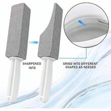 Piedra Pómez de Limpieza, Limpiador de Inodoro con Extralargo, Cepillo de Baño Cepillo de Baño de Piedra Pómez, para Limpieza Baño, Inodor, Parrilla (2 Pcs) - 2 piezas - Ver 2