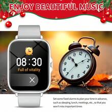 SmartWatch Hot 1PC Upgraded Smartwatch, Ladies' Watch, With Strap, Supports Wireless Calls, Step Counting, Calorie Counting, Distance Tracking, Multiple Sports Modes, Alarm Reminder, Multi-Functional Smartwatch For Men, Compatible With Smartphones, Halloween And Christmas Gifts