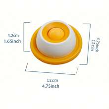 A Pet Lick Plate For Wet Food Snacks, Yogurt, A Slow Food Feeder, Energy Saver, Suitable For Cats And Dogs. - Dog's Gray-white - View 1