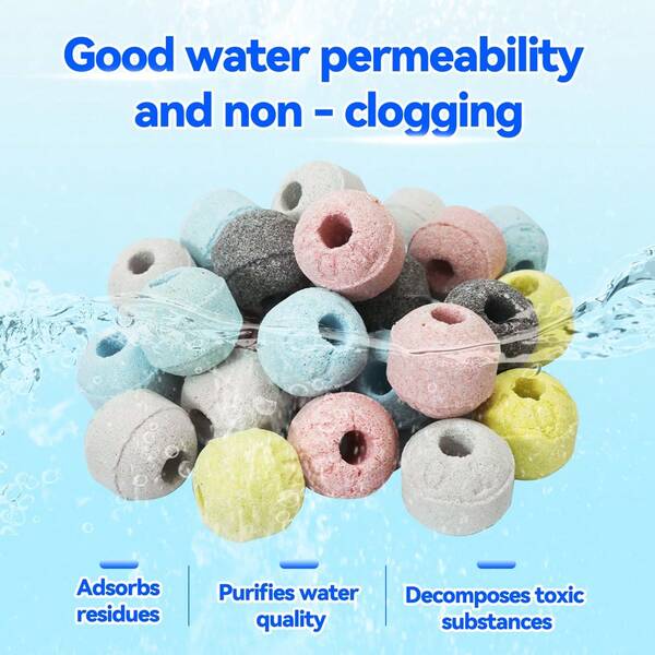 Nano Ceramic Rings, Quartz Filter Balls/Bricks, Nano Balls, Biochemical Balls - Advanced Biochemical Filtration Materials Suitable For Aquarium/Pond, Multi-Color & Multi-Size