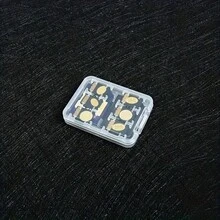 5pcs Transparent Plastic Micro SD Card Holder With Lid, Durable Memory Card Organizer Box For Photography Equipment & Camera Accessories, Stackable Storage Case For Easy Visibility And Protection, Photo Storage Box