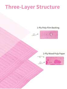 50 pièces Lingettes pour ongles jetables et pliables, tampon de nettoyage pour ongles imperméable pour le salon, la manucure, le tatouage