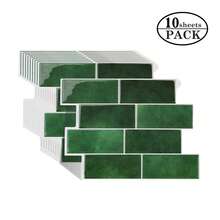4/10pcs Modern Subway Tile Peel And Stick Backsplash - Waterproof, Stain-Resistant, Easy DIY Installation. Removable Self-Adhesive Wall Tiles For Kitchen, Bathroom Backsplash, Suitable For Holiday Decoration, Wall Stickers, Vinyl Decals, Home Decor, Spring Decorations, Refresh Your Home, Rama Decorative Stickers, Birthday & Graduation Gifts. - Multicolor - View 24