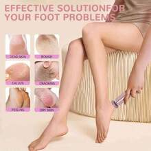 Limador eléctrico 2 en 1 para pies, máquina de pedicura, removedor de piel muerta y callosidades, pulidora de uñas, recargable, herramienta de cuidado de pies 1200mAh