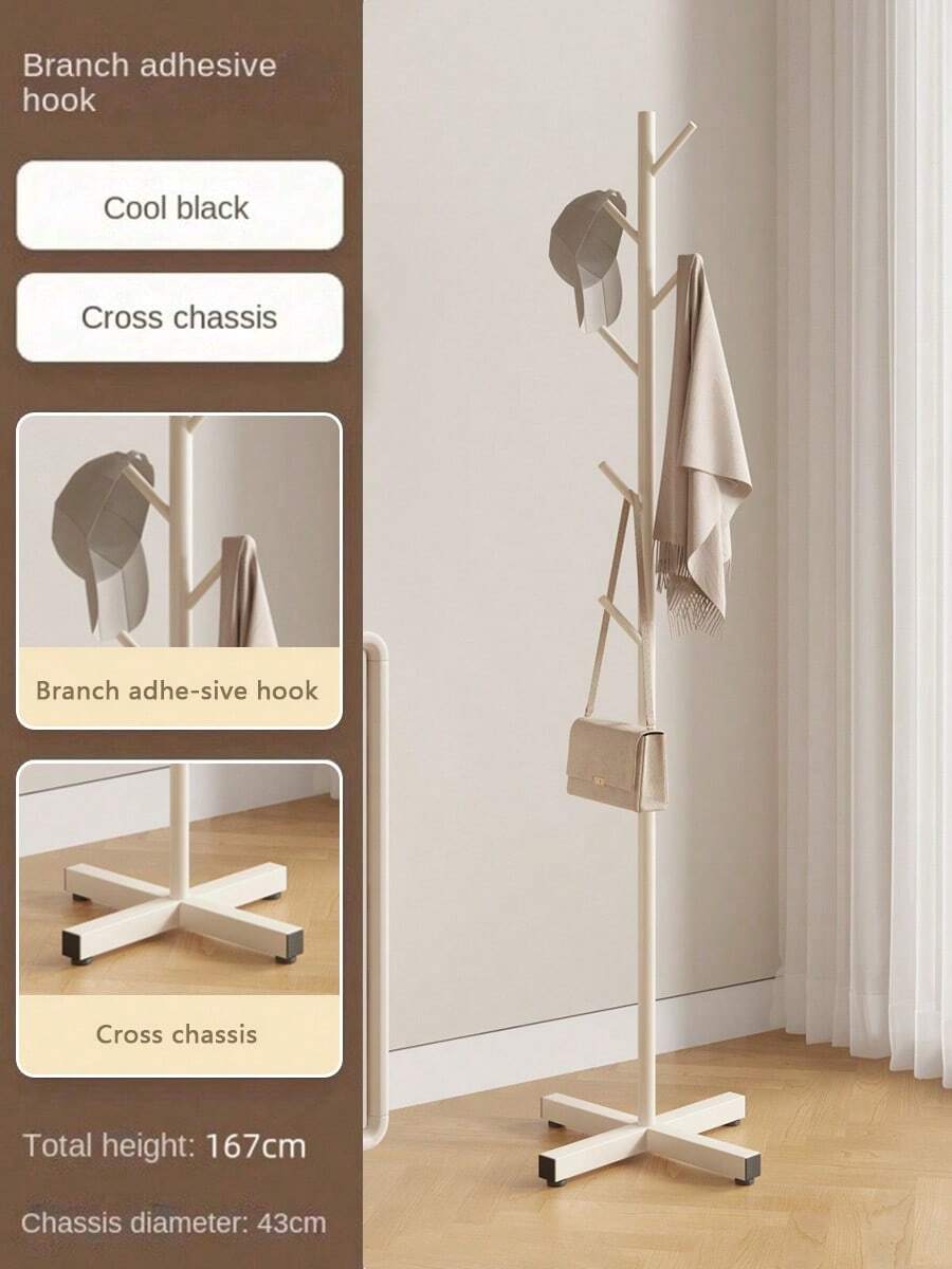 Este perchero de pie moderno y minimalista es adecuado para varios espacios como la sala de estar, el dormitorio y la entrada. Presenta un diseño sencillo y elegante, con una base resistente y ganchos multifuncionales, fabricado con materiales de alta calidad y una estructura fácil de usar. Es ideal para la organización del hogar, la decoración estacional, la configuración de vacaciones y el embellecimiento de la habitación, lo que lo convierte en una excelente opción para la organización del hogar y la decoración del espacio. - Blanco - Ver 1