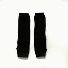 1 Pair Finger Sleeve Gloves, Retro BF Street Style Dark Color Men's Fashion Gloves - 黑色 - 查看 3