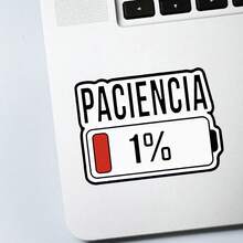 1/2/5 szt. Naklejki PACIENCIA 1% na baterię, trwałe i z ochroną UV | Błyszczące wykończenie | Idealne na laptopy, butelki na wodę, telefony | Idealny prezent dla miłośników książek i czytelników, na powrót do szkoły, prezenty dla miłośników książek, sztuka, obrazy, dekoracja wazonu, naszywka, idealna dekoracja biura, zabawny prezent do pracy lub jako przypomnienie motywacyjne, artykuły szkolne, Bóg, wystrój domu, klasa, naklejki na zamówienie, artykuły dla nauczycieli, Halloween//Boże Narodzenie/cukierek albo psikus, Jezus, dbanie o siebie, artykuły do scrapbookingu, naklejki z literami, zabawne naklejki