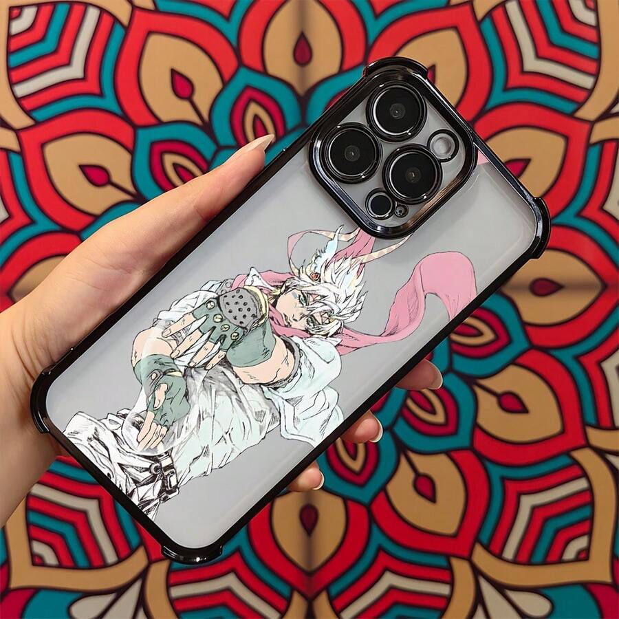 Diseño de personaje de anime - Funda de teléfono popular de misión de fusión, adecuada para 16 15 14 13 12 11 Pro Max XXR XXSMAX 8 30 Plus, color electrochapado, funda protectora transparente de alta calidad a prueba de golpes, funda protectora de pantalla, funda de carga, carcasa de teléfono a la moda, material de alta calidad, estructura duradera, funda protectora, funda a prueba de golpes, usuarios de , seguidores de - Mezcla de colores - Ver 1