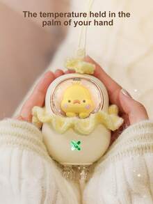 AOYI 1pc 1200mAh Rechargeable Hand Warmer, Portable Constant Temperature Mini Cartoon Chick Hand Warmer (2-Gear Adjustable) - Multicolor - View 2