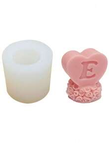 3D Heart Silicone Mold, Rose Flower Mold, Valentine's Day Silicone Rose Candle Mold, Resin Casting Mold, Resin Making Mold, Silicone Candle Soap Mold, Candle Making Mold, Home Decor Tool - Multicolor - View 9