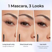SACE LADY Waterproof Mascara, All-In-Lash Mascara Volume And Length Eyelashes, Smudge-Proof And Sweat-Proof, Long Lasting Curl, Natrual Black Eye Makeup - Black - View 4