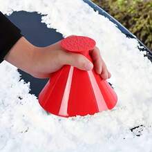 5-In-1 Ice Scraper & Snow Brush, Conical Windshield Ice Removal Tool, Easy Winter Snow & Frost Clearing, Quick & Car Ice Scraper Brush, Windshield Ice Scraper, Car Deicing Tool, Winter Car Accessories