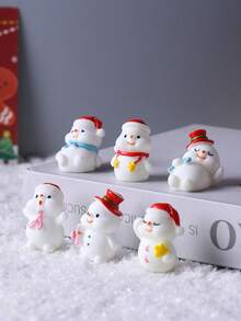 3pcs/4pcs/6pcs Holiday Christmas Decoration Set - Mini Santa Claus Sleigh & Reindeer Figurines, Red & Gold Push Cart Statues, Resin Made - Suitable For Tabletop Display And Holiday Gifts, Christmas Decor | Cute Reindeer Figurines | Resin Structure, Holiday Decorations, Christmas Decorations, Christmas Party