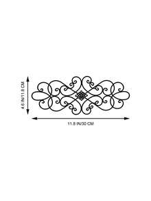 1 Stück rustikale Metallwandkunst mit Schnitzereien, original handgefertigte Blumen-Eisen-Wanddekoration, große vintage Wandskulptur für Bauernhaus, Schlafzimmer, Wohnzimmer Innen- und Außenbereich. Die Größe von 30 cm ist relativ klein, daher empfehlen wir eine größere Größe zu kaufen!
