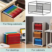 2 Pack Hanging File Organizer Black Mesh Construction Offers Breathability Sturdiness Metal Mesh Hanging File Folder Box Ideal For Home Offices Workspaces Or Classrooms