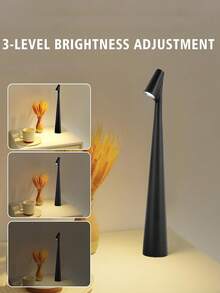 1 pieza Luz de ambiente minimalista y creativa para cepillo de dientes, lámpara de escritorio recargable por USB inalámbrica, adecuada para varios escenarios, 3 niveles de brillo ajustables - Multicolor - Ver 12