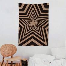 1pc Y2K Aesthetic Star Pattern Tapestry, Wall Tapestry Hanging Home Decoration Materials, Hippie Decor For Living Room, Bedroom, Dorm - Multicolor - View 17