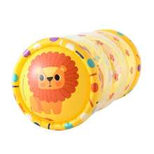 婴儿爬行玩具，鼓励爬行，早期发育活动，包含摇铃、滚球和内置铃铛，可爱动物造型，有助于发展运动技能，适合6个月、1-3岁儿童。