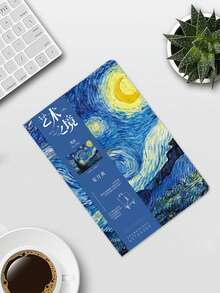 1pc A5 Artistic & Vintage Blank Sketchbook, Creative Minimalist Hardcover Notebook With Blank Pages, Suitable For Drawing, Painting, Journaling - Royal Blue - View 4