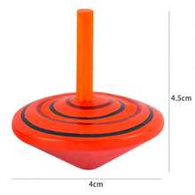 5个/10个木制彩虹旋转陀螺玩具，创意桌面小游戏及礼品