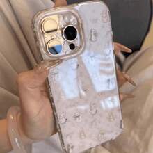 かわいいファンデーションウサギは、16promax 携帯電話ケース iPhone15 新しい 13/14/12/11 に適しています。 - IMD ボウタイ シングルシェル - チェックする 8
