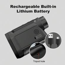 Nohawk Multifunction Voice Broadcast Rangefinder, Suitable For Golf And Hunting, With Distance, Speed And Golf Ball Trajectory Compensation Modes - Black - View 5