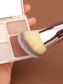 1/2 专业化妆刷套装，高级合成粉底刷混合散粉锥歌舞伎粉底化妆刷化妆品涂抹器 - 彩色 - 查看 4