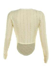 1 Stück Damen Einfarbig Modisch Elegant Kragen Langarm Top