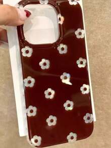 Premium Retro Red Floral Pattern IPhone 16 Plus Phone Case, Suitable For IPhone 13/12 Pro, 15 Pro, Apple 17, XR, 14 Pro Max, New Design Silicone Full Coverage Protection