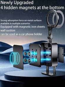 Magnetic Car Phone Holder, Strong Magnet Magnetic Phone Holder, Suitable For 360 Degree Rotating Magnetic Phone Holder On Car Dashboard, Mobile Phone Car Kit, 360 ° Adjustable Magnetic Phone Holder, Compatible With Mobile Phones GPS, Mini Tablets, Etc, Ultra-Stable Universal Dash Mount For Hands-Free Driving, Sleek Compact Travel-Ready Design, Quick One-Hand Operation, Smooth Rotation For Navigation And Calls, Ideal For Commute Road Trips Family Travel Rideshare Delivery Drivers GPS Use, Perfect Holiday Gift Idea For Halloween Thanksgiving Christmas And Holiday Gifting Season, Fashionable Minimalist Interior Accessory, High-Conversion Car Mount Listing Optimized For Mobile Search And Click-Through, Enhanced Viewing Angle Versatility For Safety And Convenience